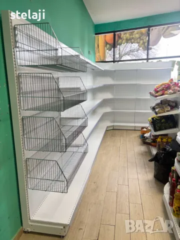 Стелажи за магазин нови - крайстенни и островни, снимка 2 - Стелажи и щандове - 50265596