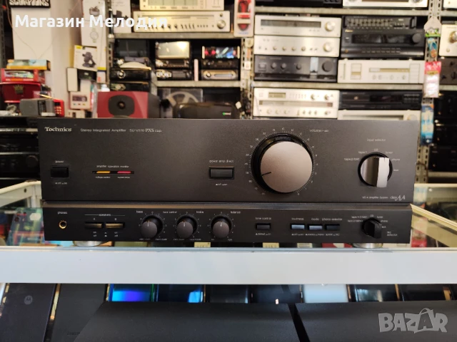 Уникален стерео усилвател Technics SU-V570 PXC cap. Две по 105 вата на 4 ома. В отлично техническо и