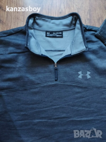 Under Armour Men's Armour Fleece 1/4 Zip Slub - ГОЛЯМА мъжка блуза НОВО БЕЗ ЕТИКЕТИ 3ХЛ, снимка 2 - Спортни дрехи, екипи - 52228387