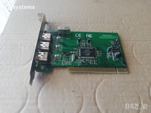  PCI 3+1 Port 1394A FireWire Adapter Card Agere FW323-06 Link/PNY EC200 REV.1.3, снимка 9 - Мрежови адаптери - 46336334