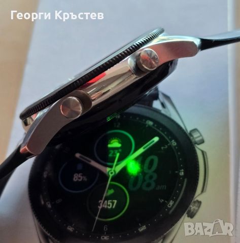 Samsung Galaxy Watch 3, 45 мм, Mistyc Silver, снимка 10 - Смарт гривни - 45620350