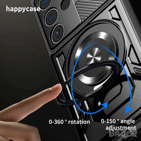 Samsung Galaxy A17 / RUGGED MAGSAFE Удароустойчив кейс гръб калъф с пръстен, снимка 8 - Калъфи, кейсове - 53433910