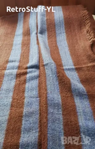 Домашно тъкано одеяло, одеало от чиста вълна, снимка 2 - Олекотени завивки и одеяла - 49221294
