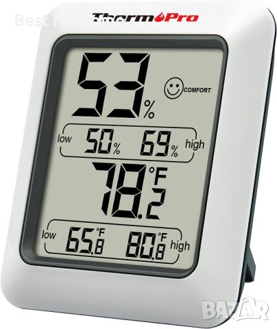 Професионален термометър - хигрометър ThermoPro TP50, снимка 1 - Други - 45536216