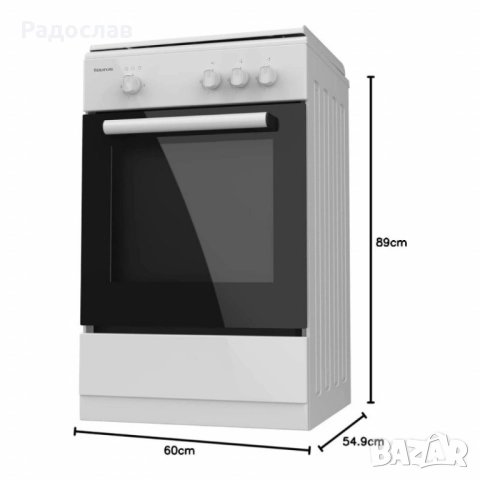 Газова печка Taurus CIG3FWHMG – 3 горелки, газова фурна 43 л, 9850 W, с дефект, снимка 2 - Печки, фурни - 52216777