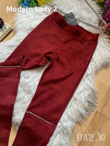 Нов велурен клин бордо, снимка 2 - Клинове - 50877228