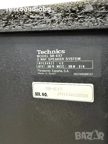 🔊Трилентови тонколони Technics SB-EX 7 - 180-360W - 4 ома - 10 инча бас🔊, снимка 7 - Тонколони - 53611795