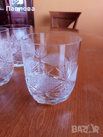 Кристални чаши уиски  серия,, Виолета ", снимка 2 - Чаши - 43346784