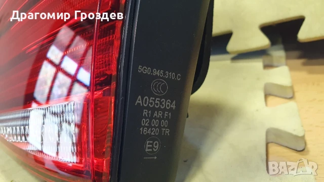Вътрешен десен LED стоп за VW Golf VII Facelift / Фолксваген Голф 7 (2017-2019), снимка 5 - Части - 50995209