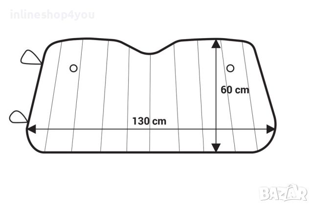 Автомобилен сенник за предно стъкло тип хармоника, снимка 2 - Аксесоари и консумативи - 46778844