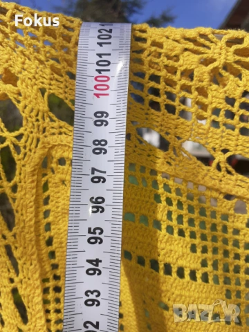 Стара покривка плетена на една кука, снимка 4 - Антикварни и старинни предмети - 53280166