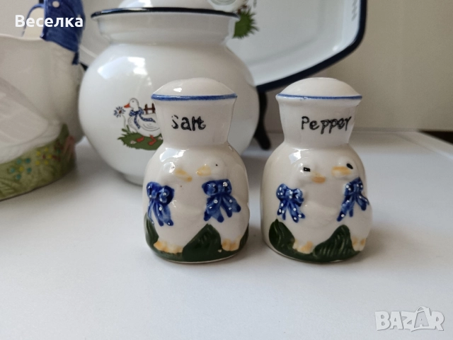 Солнички и кашпа с мотив патици, снимка 3 - Други - 52424674