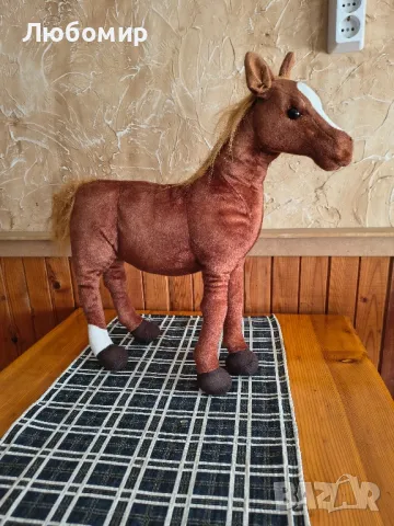 Голям екстра плюшен кафяв талисман Кон, снимка 3 - Плюшени играчки - 50336124