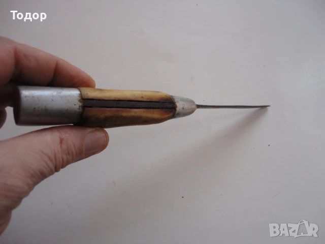 Овчарски  нож рогови чирени , снимка 6 - Ножове - 50470701