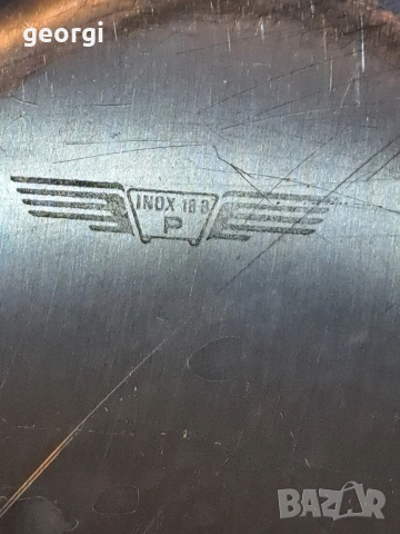 три овални италиански иноксови плата 32/4, снимка 4 - Чинии - 53159672