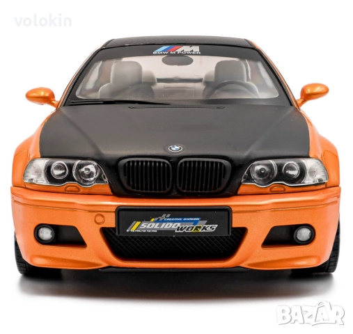2000 BMW M3 E46 Coupe 1/18 Solido, снимка 6 - Колекции - 52787668