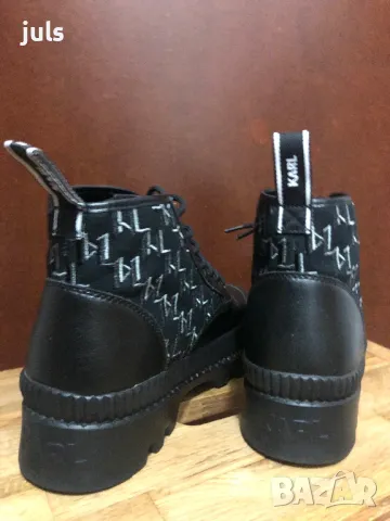 KARL LAGERFELD - Дамски боти с монограми, снимка 6 - Дамски боти - 49335699