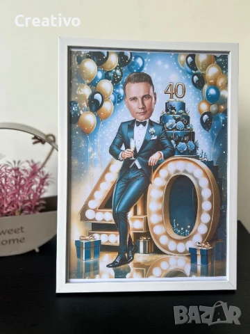 Персонализирана карикатура за юбилей, снимка 7 - Подаръци за юбилей - 50661096