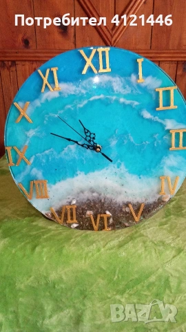 Холна маса в комплект с часовник и поднос., снимка 3 - Маси - 53590625