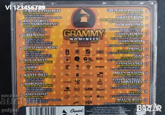 СД -Grammy Nominees 2005 (Награди Грами 2005), снимка 3 - CD дискове - 49169924