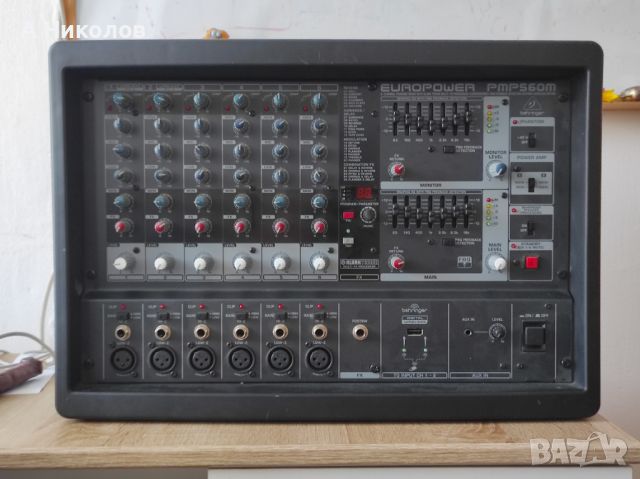 Миксер с усилвател Behringer PMP560M, снимка 1