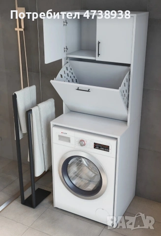 Шкаф за пералня с място пране
