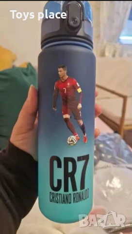 Футболни шишета за вода Меси и Роналдо, Messi and Ronaldo шише за училище с футболисти, снимка 2 - Фен артикули - 50744726