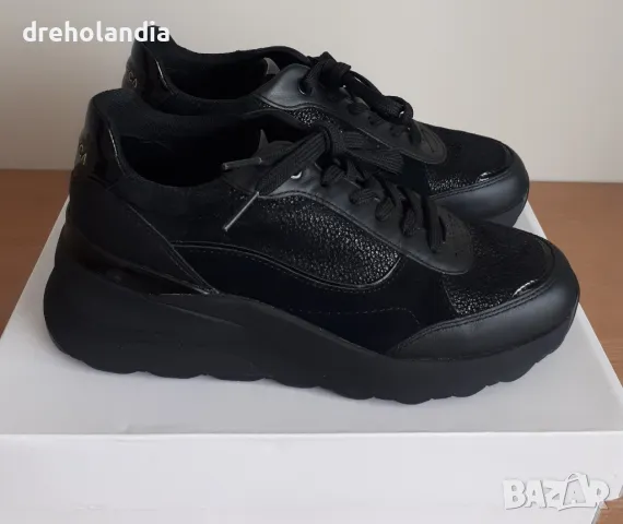 Сникърс Geox D Zosma графит / металик - 38 номер, снимка 9 - Маратонки - 49506112