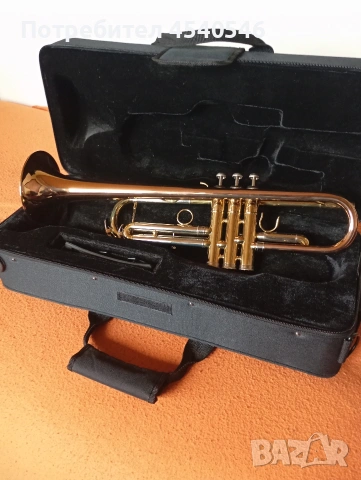 Тромпет като нов плюс твърд кейс, снимка 2 - Духови инструменти - 54068293