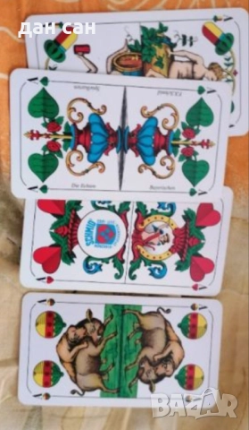 Нови карти за игра белот Германия Австрия, снимка 10 - Карти за игра - 47268798