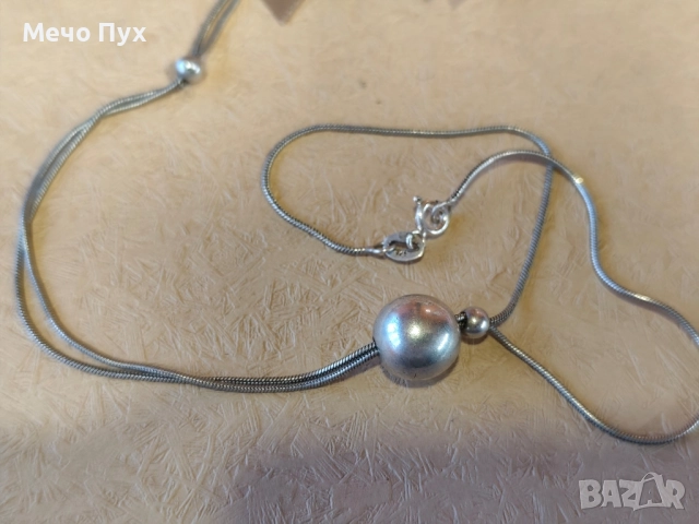 Сребърно колие (361), снимка 3 - Колиета, медальони, синджири - 52503837