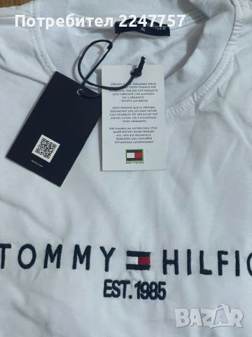 Тениски Tommy Hilfiger с бродирано лого размер XL, снимка 3 - Тениски - 46097424