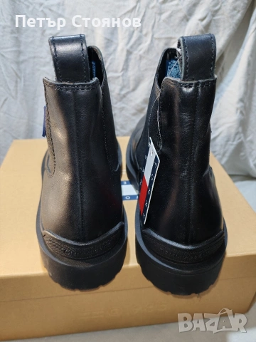 Удобни мъжки боти от естествена кожа TOMMY JEANS №44, снимка 2 - Мъжки боти - 53070823
