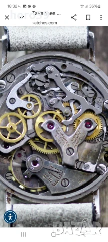 Мъжки колекционен часовник хронограф-Таванес 1940г./Tavannes chronograph watch/, снимка 12 - Мъжки - 50526314