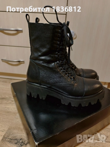 Боти естествена кожа 39, снимка 4 - Дамски боти - 52578275