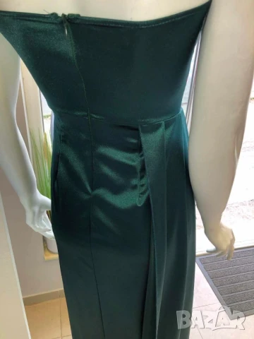 🪷Дълги сатенени рокли с цепка  , снимка 3 - Рокли - 50622473