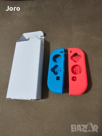 Комплект от 2 защитни калъфа за джойстик Nintendo Switch, червен/син, снимка 3 - Аксесоари - 51938752