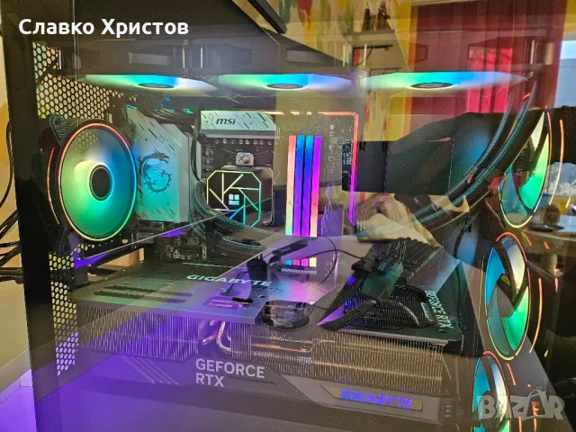 Мощен геймърски компютър Ryzen 7 7800x3d+Gigabyte Gaming OC 4080 Super, снимка 5 - Геймърски - 49590665