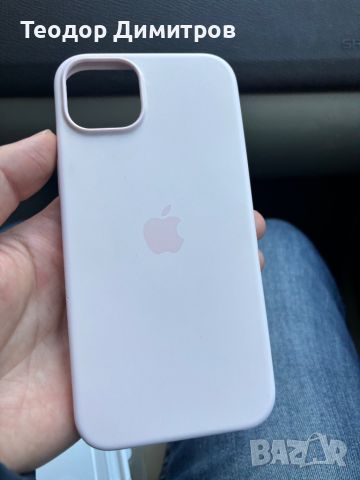 OEM силиконов калъф / кейс iPhone 15 Plus розов, снимка 2 - Калъфи, кейсове - 46295078