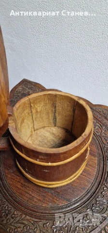 Скандинавска дървена халба, снимка 8 - Декорация за дома - 53981260