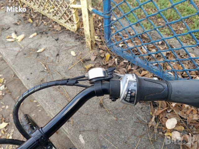 28 цола електрически алуминиев велосипед с 7 скорости усилени капли амортисьори предни като нов, снимка 12 - Велосипеди - 52547876