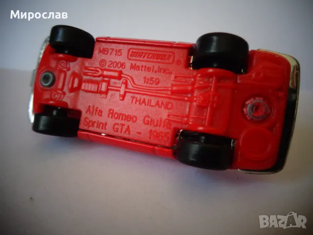 1:59 MATCHBOX ALFA ROMEO ИГРАЧКА КОЛИЧКА МОДЕЛ, снимка 7 - Колекции - 47999415