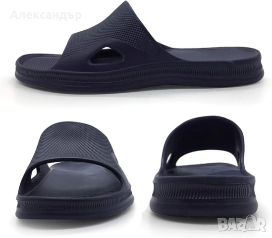 Джапанки/чехли за баня/басейн/плаж, черни, номер 45, нови, снимка 2 - Джапанки - 52415206