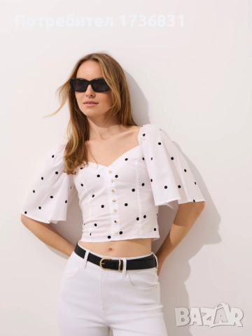 Чисто нова блуза Mohito , снимка 7 - Корсети, бюстиета, топове - 51729429