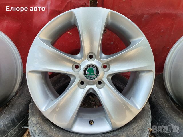 Джанти Skoda 5x112x7J16"ет45, снимка 4 - Гуми и джанти - 46117662