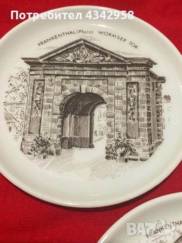 Fürstenberg. 1960-те. 3 чинии за стена., снимка 2 - Антикварни и старинни предмети - 52022227