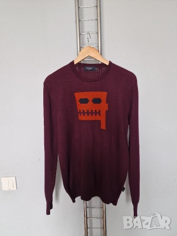 Страхотен мъжки пуловер PAUL SMITH JEANS , размер L , 100% вълна 