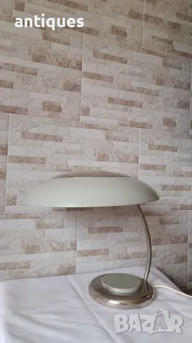 Стара настолна лампа - BAUHAUS - VEB Leuchtenbau - 1960"г. - №3 - Антика, снимка 4 - Антикварни и старинни предмети - 49670316