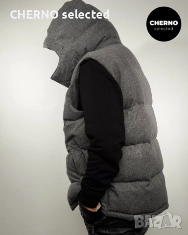 Мъжки пухен елек с качулка MANGO Hooded Puffer Vest – размер XXL, снимка 6 - Якета - 53772970