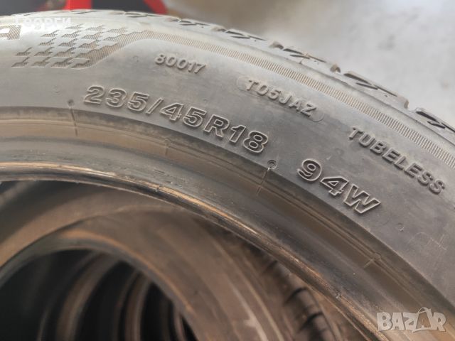 2бр.летни гуми 235/45/18 Bridgestone, снимка 3 - Гуми и джанти - 46509005